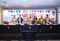 Konferensi pers Pameran “Filateli sebagai Arsip Kebudayaan dan Medium Membaca Sejarah Indonesia”. Foto: INIKEPRI.COM