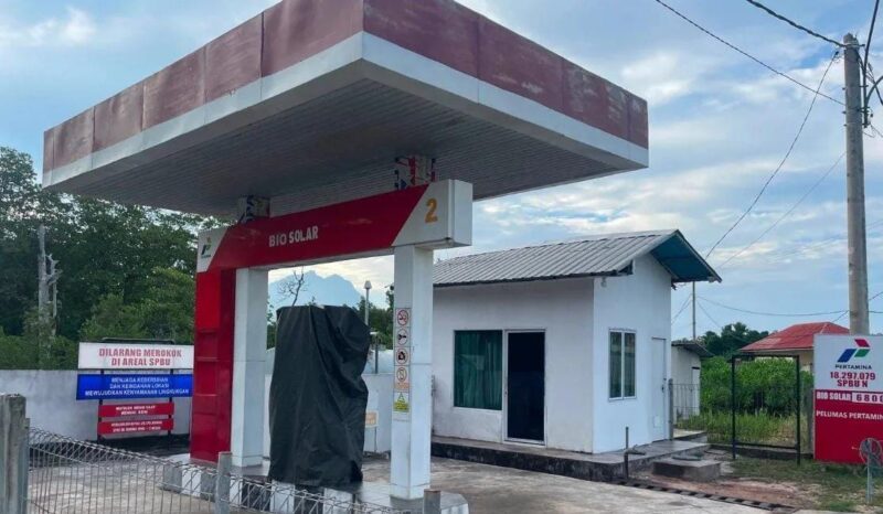 Slaah satu SPBU di Natuna. Foto: ANTARA