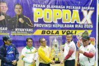 Kota Tanjungpinang menorehkan sejarah baru dalam dunia olahraga pelajar dengan berhasil meraih Juara Umum Pekan Olahraga Pelajar Daerah (POPDA) X Provinsi Kepulauan Riau Tahun 2026 yang diselenggarakan di Kabupaten Karimun. Foto: INIKEPRI.COM/TanjungpinangKota 