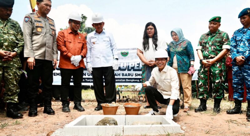 Ground Breaking SMKN 13 Batam. Foto: INIKEPRI.COM/BP Batam