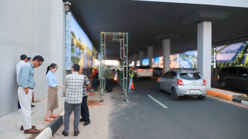 Wakil Kepala BP Batam meninjau underpass Pelita. Foto: INIKEPRI.COM/BP Batam