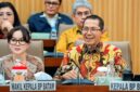 Kepala BP Batam Amsakar Achmad dan Wakil Kepala BP Batam Li Claudia Chandra di DPR RI. Foto: INIKEPRI.COM/BP Batam 