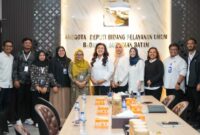 Badan Pengusahaan (BP) Batam melalui Anggota/Deputi Bidang Pelayanan Umum, Ariastuty Sirait menerima audiensi Kepala Kantor Bahasa Provinsi Kepulauan Riau, Titik Wijanarti beserta jajaran. Foto: INIKEPRI.COM/BP Batam 