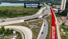 Penutupan jalan sementara. Foto: INIKEPRI.COM/BP Batam