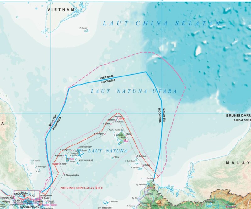 Peta Laut Natuna Utara. Foto: Istimewa 