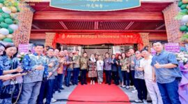 Bupati Natuna, Cen Sui Lan, hadir di Grand Opening sekaligus Upacara Peresmian Aroma Kelapa Indonesia di Quanzhou, China. Ia juga menjajaki peluang investasi dan kerja sama strategis untuk Kabupaten Natuna. Foto: Istimewa 