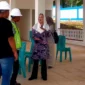 Bupati Natuna Cen Sui Lan meninjau ke Kampung Nelayan Merah Putih di Desa Cemaga Utara. Foto: Istimewa 
