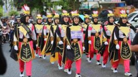 Gerak jalan di Tanjungpinang pada tahun lalu. Foto: INIKEPRI.COM