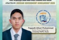 Fayadh Athari Muhammad berhasil memperoleh Russian Government Scholarship 2026. Foto: MAN IC BATAM