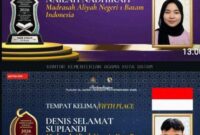 Dalam ajang International Online Al-Quran Recitation Competition 2026 yang diselenggarakan oleh SM Sains Batu Pahat, Johor Bahru, Malaysia, perwakilan MAN 1 Kota Batam berhasil membawa pulang penghargaan membanggakan bagi Indonesia. Foto: INIKEPRI.COM/MAN 1 Batam
