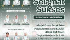 MAN 2 Batam Borong Medali di KOMET Nasional 2026. Foto: INIKEPRI.COM/MAN 2 BATAM