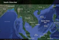 Peta Laut Cina Selatan. Foto: Istimewa
