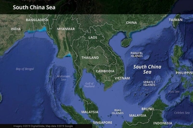 Peta Laut Cina Selatan. Foto: Istimewa