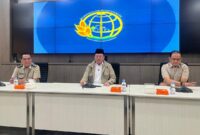 Menteri ATR/Kepala BPN Nusron Wahid dan jajarannya saat konferensi pers di Kantor Kementerian ATR/BPN, Jakarta, Senin (3/8/2026). Foto: Dok. Kementerian ATR/BPN