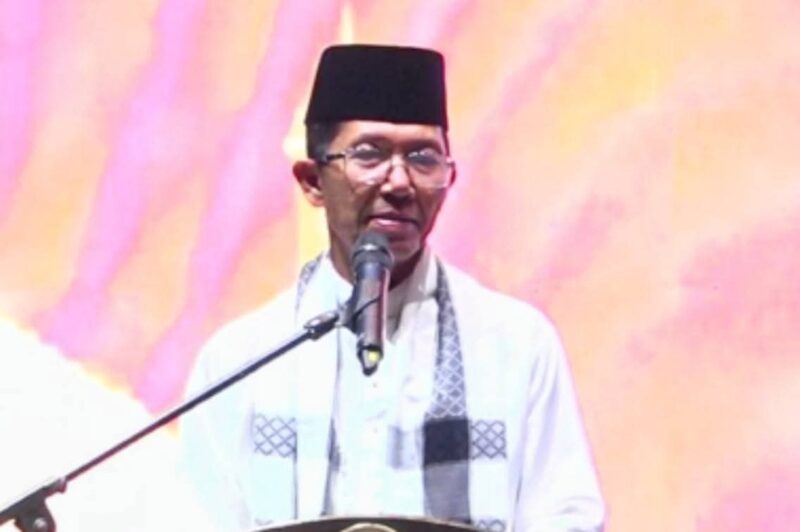 Wali Kota Batam Amsakar Achmad di peringatan Maulid Nabi Muhammad SAW. Foto: INIKEPRI.COM