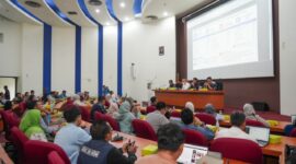 Badan Pengusahaan (BP) Batam melalui Pusat Data dan Sistem Informasi (PDSI) menggelar Rapat Koordinasi dan Sosialisasi Pengembangan Aplikasi Super Apps BP Batam di Conference Hall Gedung Pusat Teknologi Informasi BP Batam. Foto: BP Batam