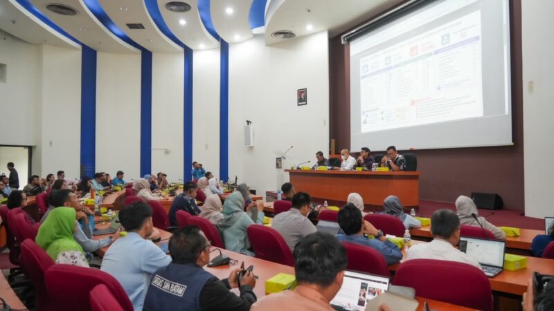 Badan Pengusahaan (BP) Batam melalui Pusat Data dan Sistem Informasi (PDSI) menggelar Rapat Koordinasi dan Sosialisasi Pengembangan Aplikasi Super Apps BP Batam di Conference Hall Gedung Pusat Teknologi Informasi BP Batam. Foto: BP Batam