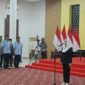 Sebanyak 33 anggota Pasukan Pengibar Bendera Pusaka (Paskibraka) Kabupaten Natuna Tahun 2026 resmi dikukuhkan oleh Bupati Natuna Cen Sui Lan. Foto: INIKEPRI.COM