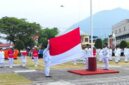 Pemerintah Kabupaten Natuna menggelar upacara Peringatan HUT RI ke-81 di Pantai Piwang Ranai. Foto: Istimewa 