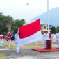 Pemerintah Kabupaten Natuna menggelar upacara Peringatan HUT RI ke-81 di Pantai Piwang Ranai. Foto: Istimewa 