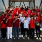 MaxOne Hotel Batam menggelar upacara bendera HUT RI ke-81. Foto: INIKEPRI.COM