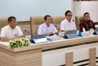 Wali Kota Batam, Amsakar Achmad, bersama Wali Kota Medan, Rico Tri Putra Bayu Waas, saat pertemuan di Kantor Wali Kota Batam, Rabu (26/8/2026). Foto: INIKEPRI.COM