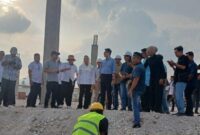 Wamenlu RI didampingi Bupati Natuna Cen Sui Lan meninjau pembangunan pasar JICA. Foto: Istimewa 