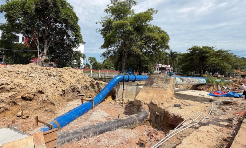 Perbaikan pipa. Foto: INIKEPRI.COM/BP Batam