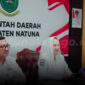 Bupati Natuna Cen Sui Lan mengikuti Rapat Koordinasi Penguatan Koordinasi Maritim Nasional yang digelar Kementerian Koordinator Bidang Politik dan Keamanan (Kemenko Polkam). Foto: INIKEPRI.COM/NatunaKab 