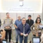 doorstop terkait penindakan tindak pidana perjudian jenis kasino di 9 Stage Lounge & Bar.  Foto: INIKEPRI.COM