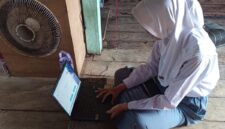 Devi Julianti, siswi SMAN 1 Siantan Utara, yang mengikuti Gen Halal Championship 2026 secara daring dari Kabupaten Kepulauan Anambas. Foto: INIKEPRI.COM
