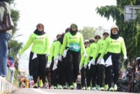 Gerak Jalan Proklamasi 8 Kilometer dalam rangka memeriahkan Hari Ulang Tahun (HUT) ke-81 Kemerdekaan Republik Indonesia. Foto: INIKEPRI.COM
