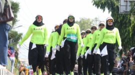 Gerak Jalan Proklamasi 8 Kilometer dalam rangka memeriahkan Hari Ulang Tahun (HUT) ke-81 Kemerdekaan Republik Indonesia. Foto: INIKEPRI.COM
