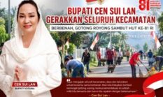 Jelang HUT ke-81 RI, Bupati Natuna Cen Sui Lan Ajak Warga Kembali Galakkan Gotong Royong
