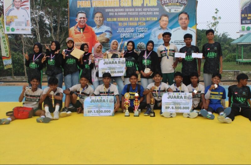 MAN 1 Natuna Borong Juara di STAI Cup 2026. Foto: INIKEPRI.COM