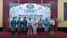 Himpunan Keluarga Serasan (HKS) Kabupaten Natuna menggelar Peringatan Maulid Nabi Muhammad SAW 1448 H/2026 M di Gedung Sri Serindit, Batu Hitam, Kecamatan Bunguran Timur. Foto: INIKEPRI.COM/NatunaKab