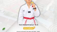 Fariz Ahmad El-Sanusi, siswa kelas XI.E, berhasil memboyong medali emas dalam kejuaraan Taekwondo Grand Slam Youth League 2026. Foto: INIKEPRI.COM/MAN 1 BATAM 
