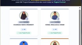 Empat siswa MTs Aqidatunnajin Daik berhasil meraih posisi juara dan memastikan tiket menuju OMI tingkat Provinsi Kepulauan Riau. Foto: INIKEPRI.COM