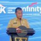 Sekda Batam, Firmansyah, menyampaikan sambutan saat menghadiri DFL di Politeknik Negeri Batam, Senin (31/8/2026). Foto: INIKEPRI.COM/Media Center Batam 
