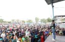Wali Kota Batam, Amsakar Achmad, saat menghadiri KAHMI Forever Jalan Sehat (KFJS) yang digelar di Lapangan SP Plaza. Foto: INIKEPRI.COM/Media Center Batam