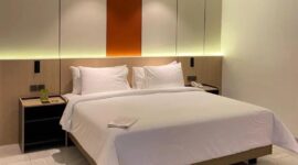 Salah satu kamar di MaxOne Hotel Batam. Foto: INIKEPRI.COM