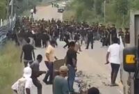 Bentrokan maut di jembatan 3 Barelang. Foto: Tangkapan Layar 