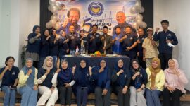 Dewan Pimpinan Wilayah (DPW) GARPU NasDem Kepulauan Riau (Kepri) memperingati Hari Ulang Tahun (HUT) ke-5 di Auditorium Nongsa Isa Partai NasDem Kepri. Foto: INIKEPRI.COM