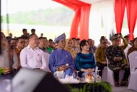 seremoni groundbreaking dan pemasangan tiang pancang perdana oleh Kepala BP Batam/Wali Kota Batam Amsakar Achmad, didampingi Wakil Kepala BP Batam/Wakil Wali Kota Batam Li Claudia Chandra dan Ketua Yayasan Merah Putih Eddy Hussy, Kamis (24/9/2026). Foto: INIKEPRI.COM/BP Batam 