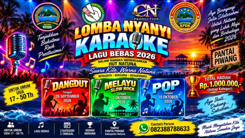 e-Flyer Lomba Nyanyi Karaoke KPDN. Foto: KPDN