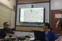 Pemantauan titik genangan banjir kota Batam. Foto: Istimewa 