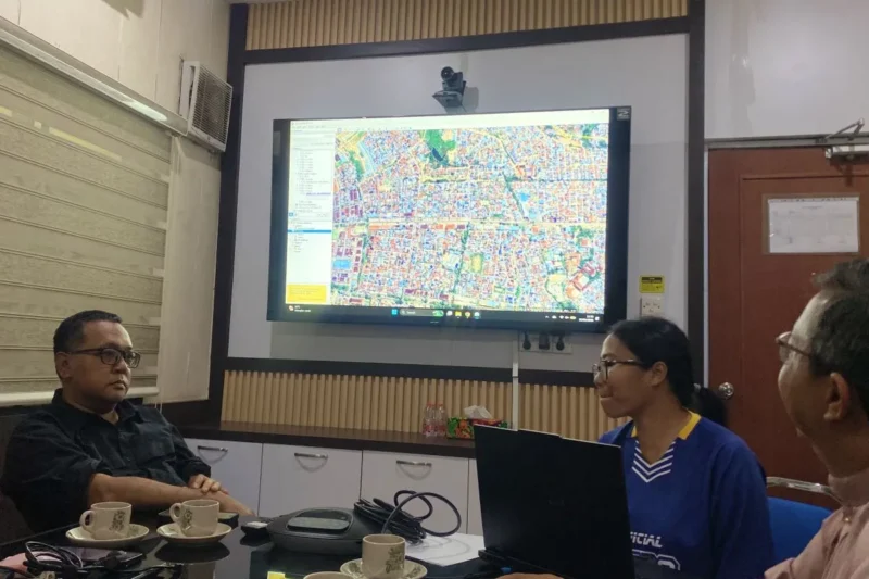 Pemantauan titik genangan banjir kota Batam. Foto: Istimewa