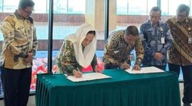 Penandatanganan hibah lahan dilakukan di Kantor BMKG Pusat, Jakarta. Foto: Istimewa 