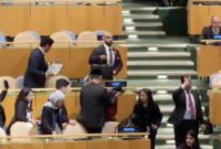 Delegasi Indonesia walk out. Foto: Istimewa 