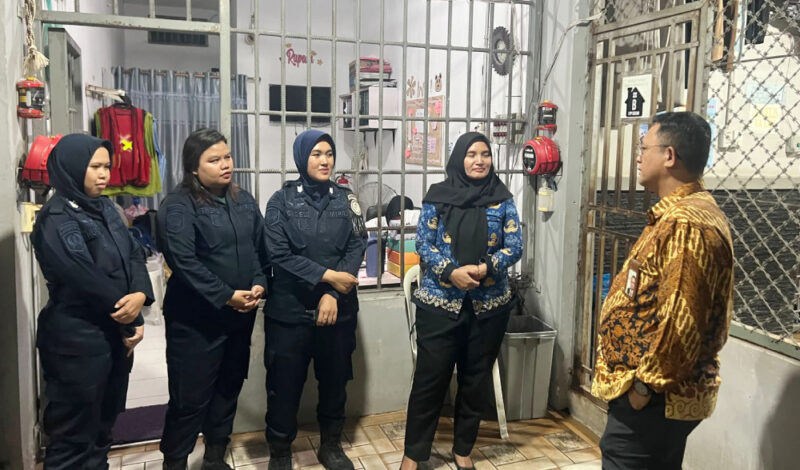 Ombudsman RI Perwakilan Kepulauan Riau bersama Keasistenan Utama VI Ombudsman RI melakukan inspeksi mendadak (sidak) ke Lembaga Pemasyarakatan (Lapas) Perempuan Kelas IIB Batam. Foto: Istimewa